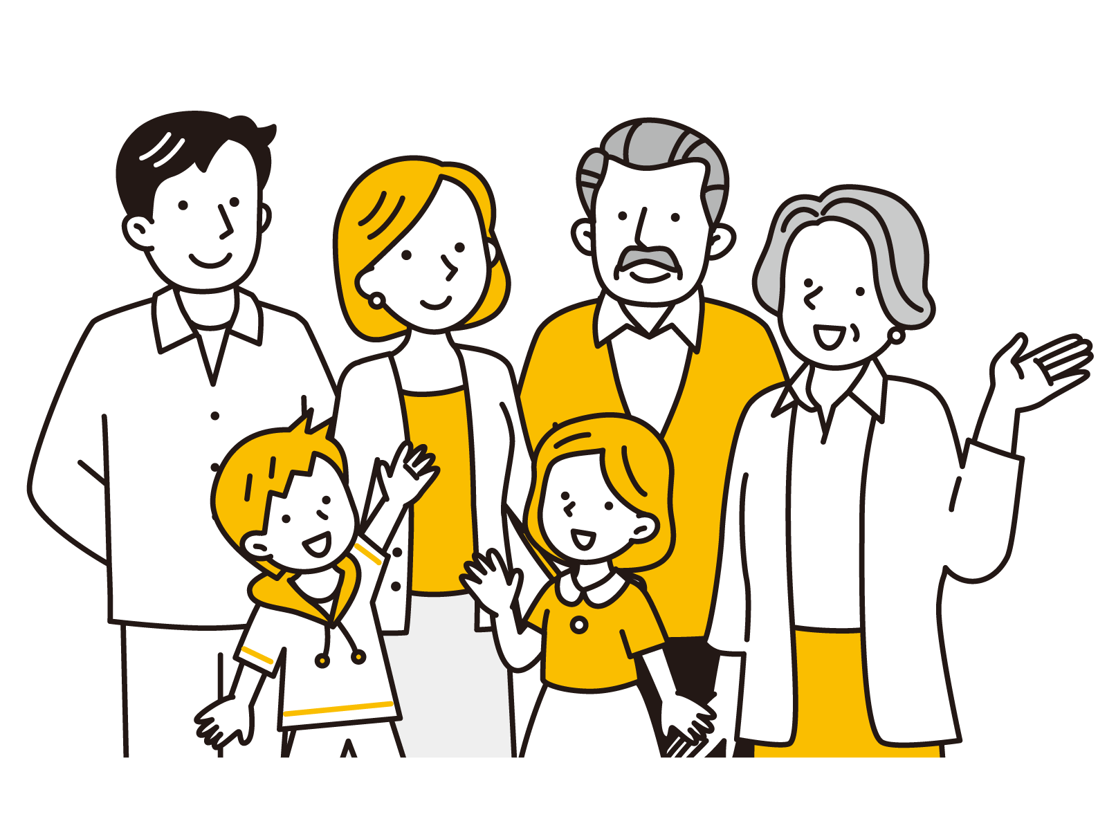 にこやかな家族